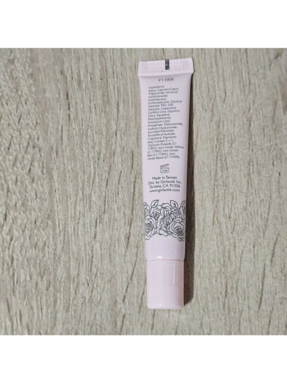 New Sealed Girlactik Luminous Tint Foundation 2-in-1 F1 Fair 0.34 Fl Oz